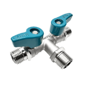 khoá nước 2 vòi sanwa