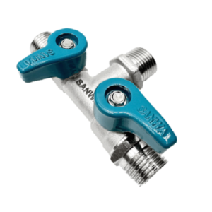 khoá nước 2 vòi sanwa