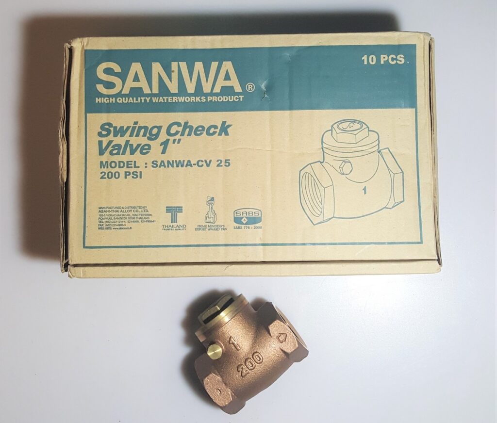 Van 1 chiều lá lật đồng CV sanwa