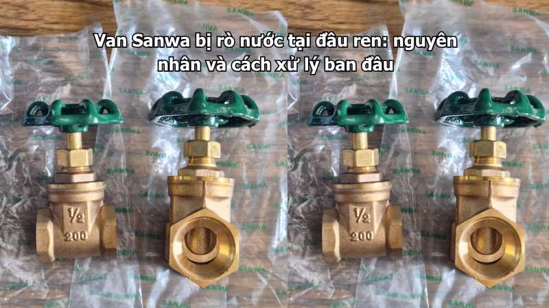 Van Sanwa bị rò nước tại đầu ren: nguyên nhân và cách xử lý ban đầu