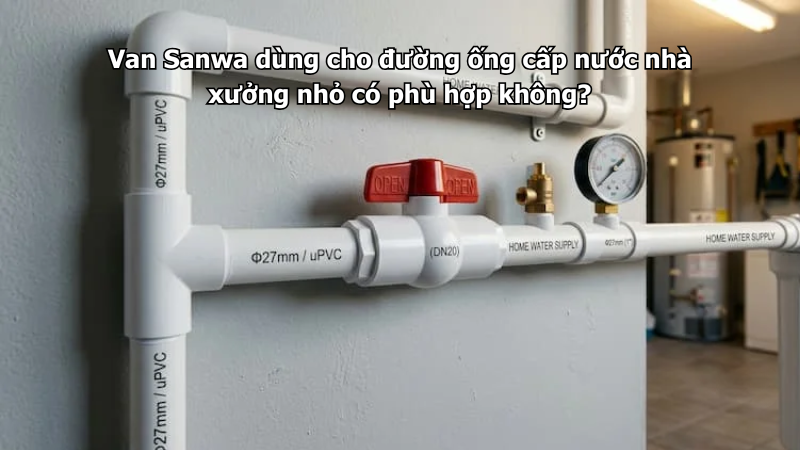 Van Sanwa dùng cho đường ống cấp nước nhà xưởng nhỏ có phù hợp không?